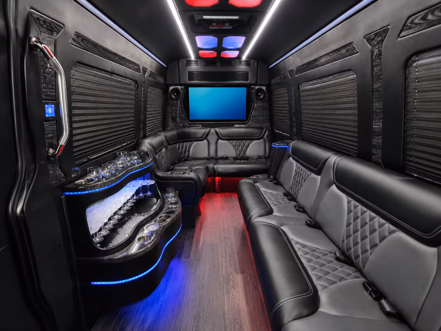 Buffalo School Event Transportation party bus exterior