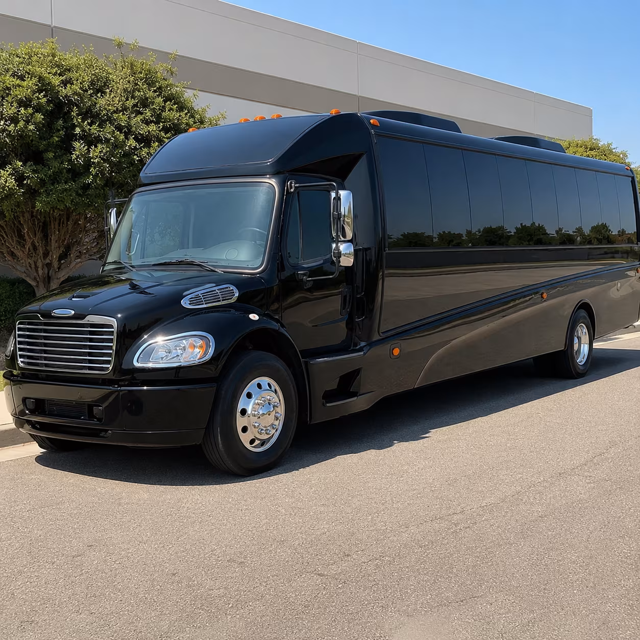 Buffalo School Event Transportation party bus exterior