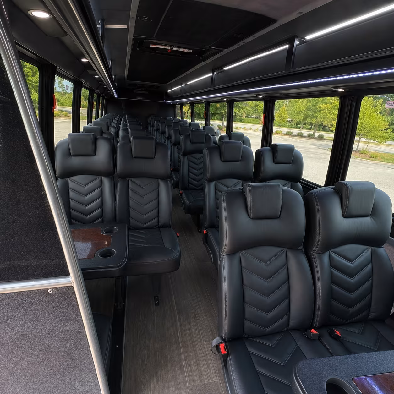 Buffalo School Event Transportation party bus exterior